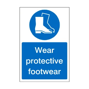 Wear Protective Footwear Sign