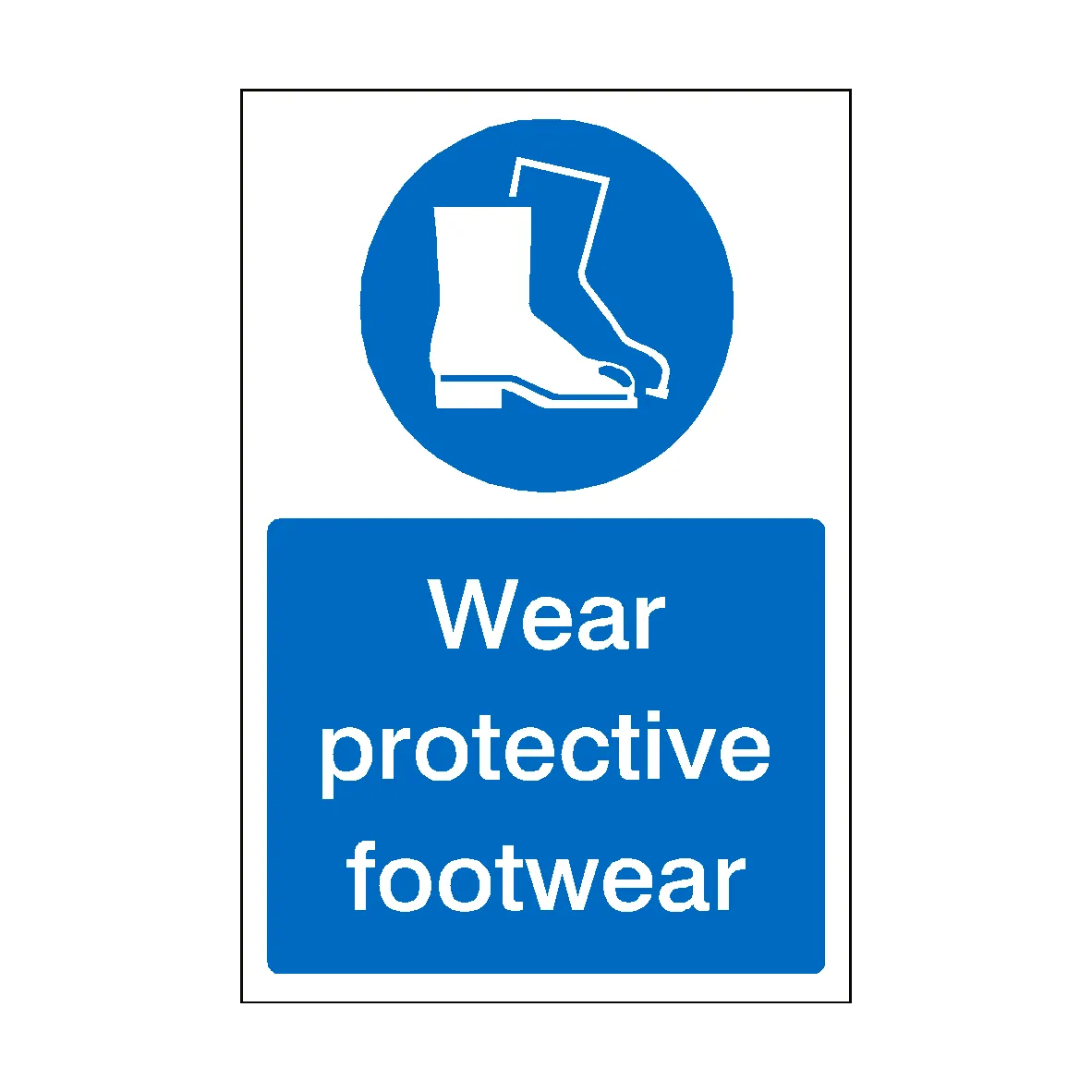 Wear Protective Footwear Sign