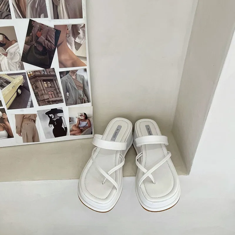 Wedge Platform Slip-On Outdoor Sandals