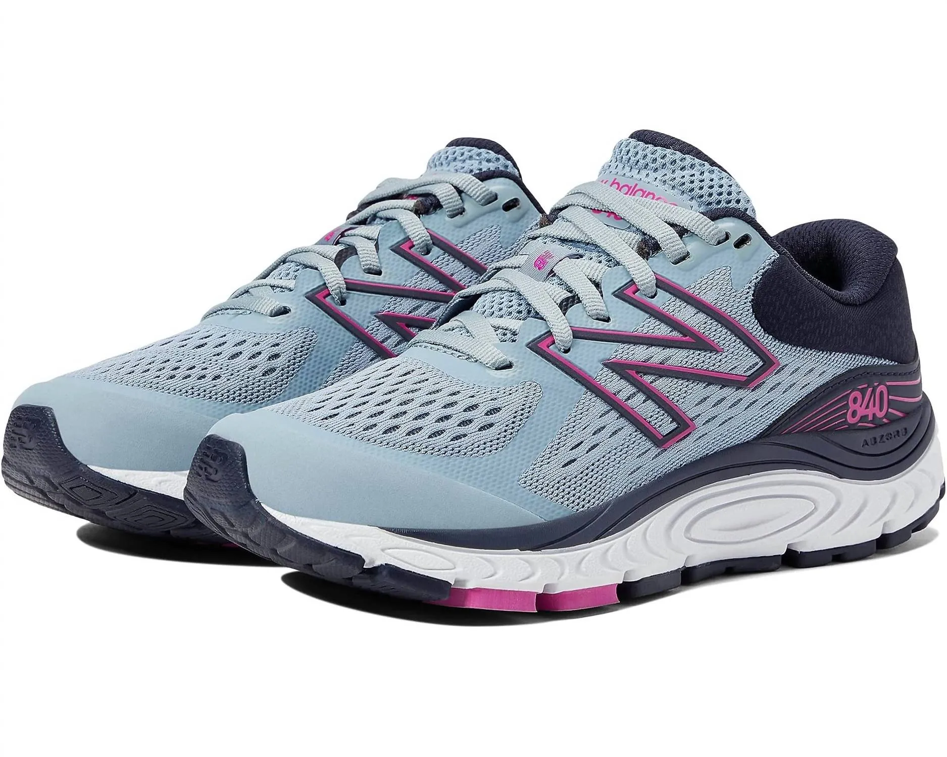 Women's 840V5 Athletic Shoe-Wide Width In Cyclone/eclipse/magenta Pop