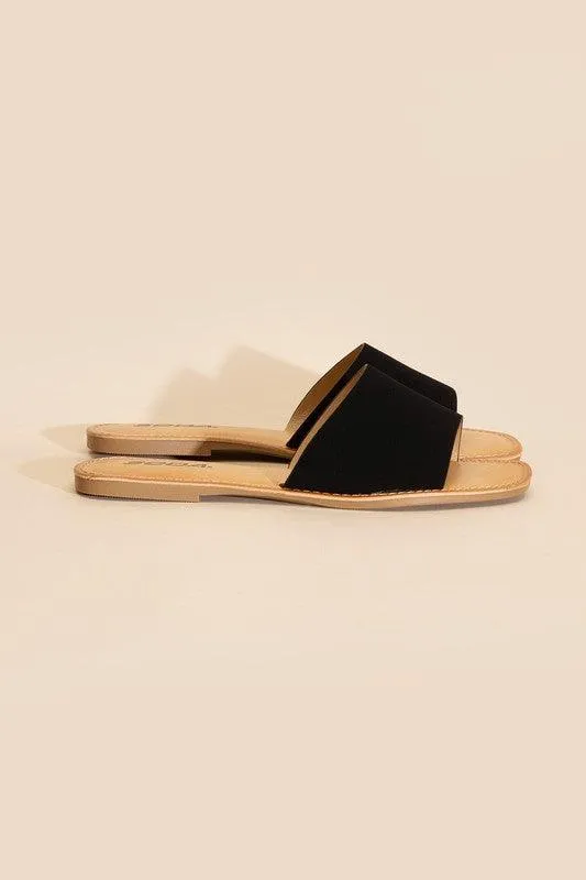 Womens Airway Flat Slides Shoes