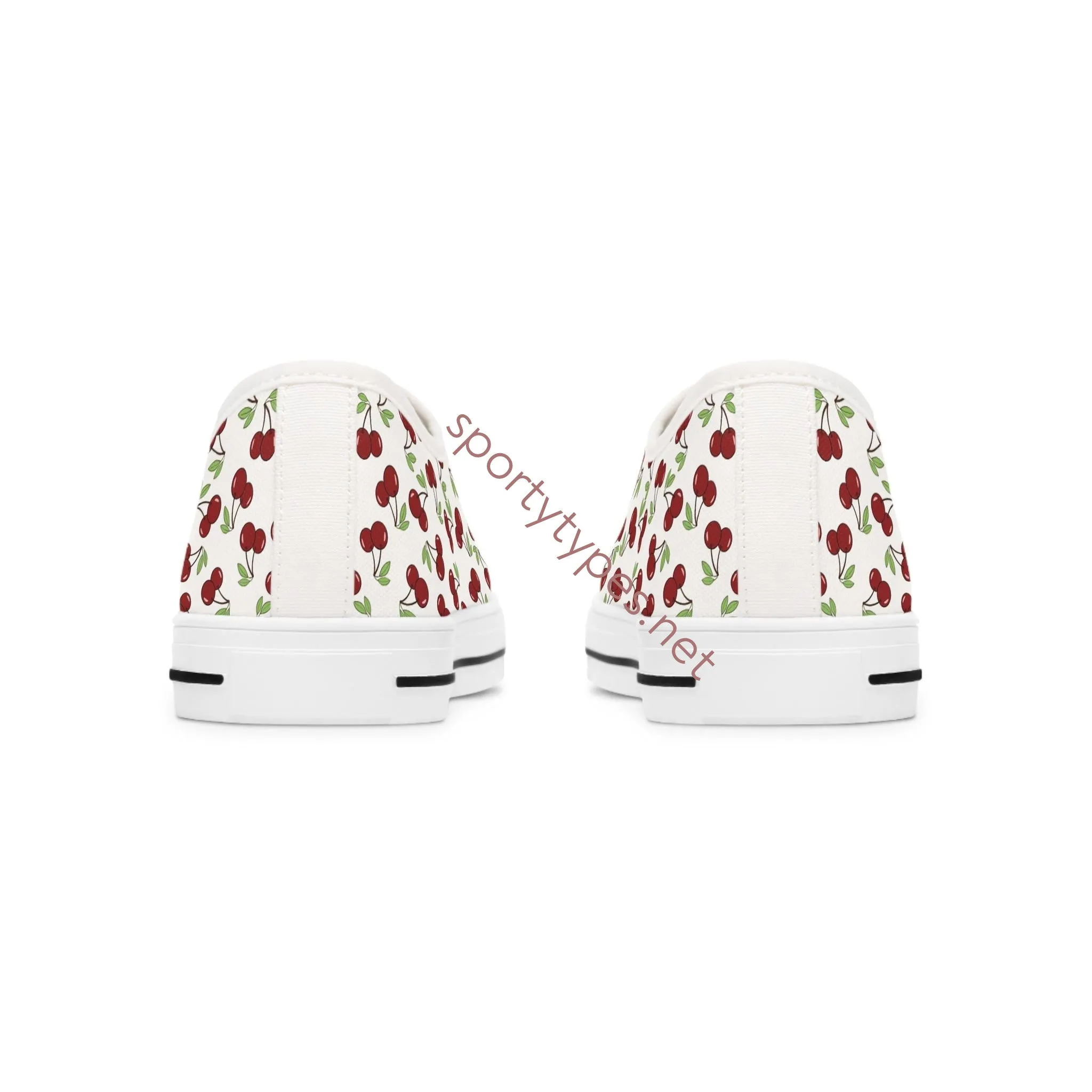 Women's Cherry Low Top Canvas Sneakers