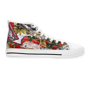 Women's High Top Sneakers RETRO ART