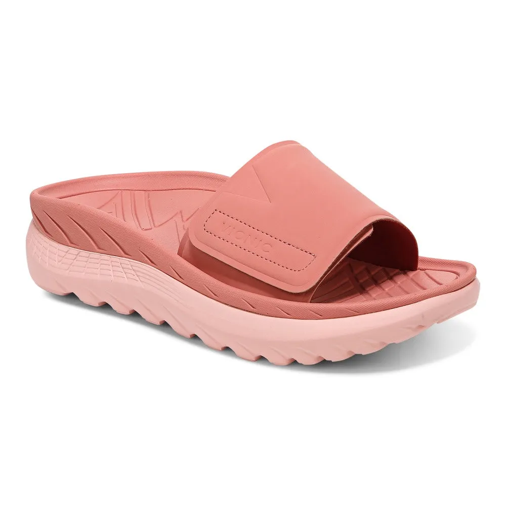 Womens Vionic Blissful Rejuvenate Recovery Slide Sandal - Terra Cotta/Roze