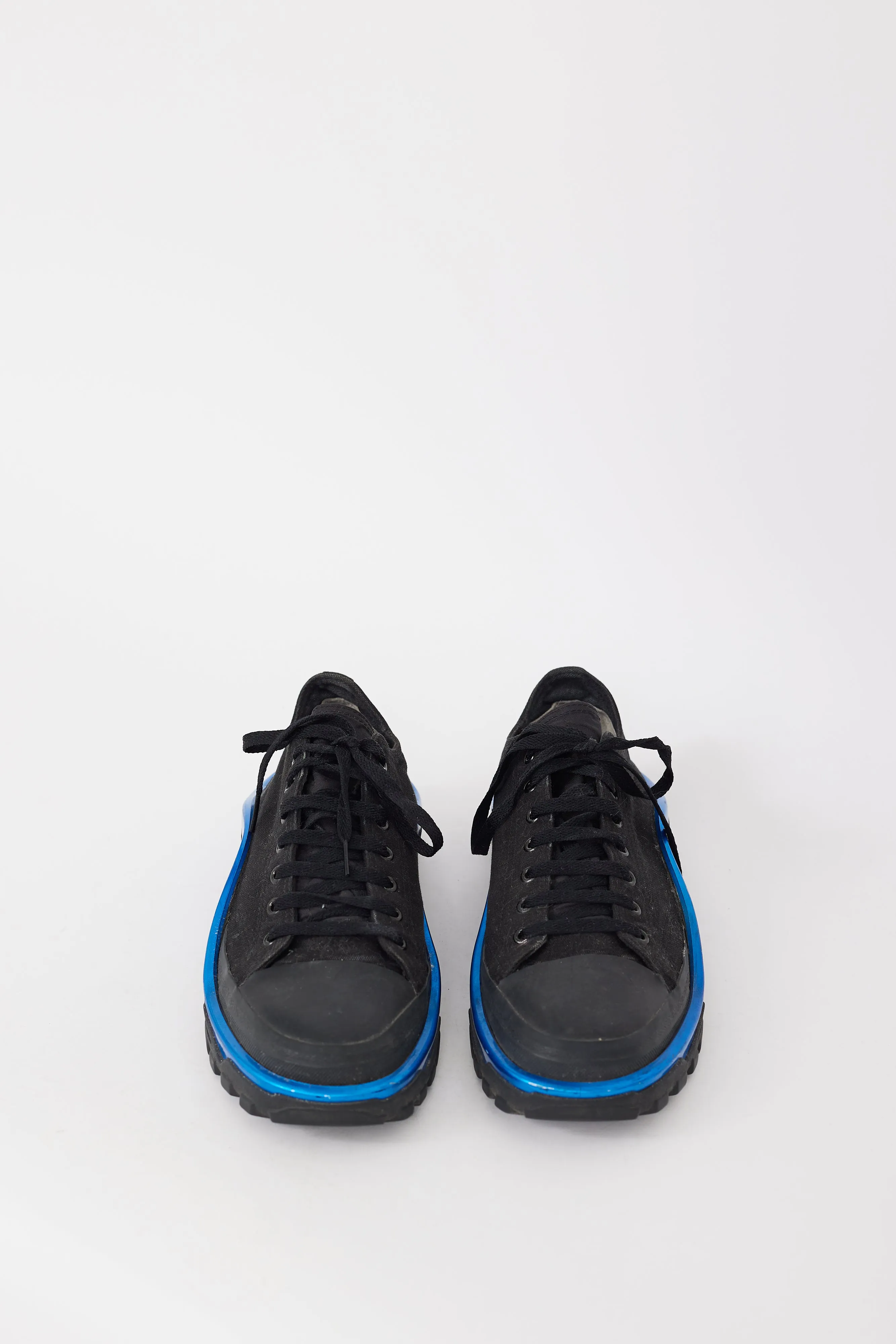 X Adidas Black & Blue Detroit Runner Sneaker