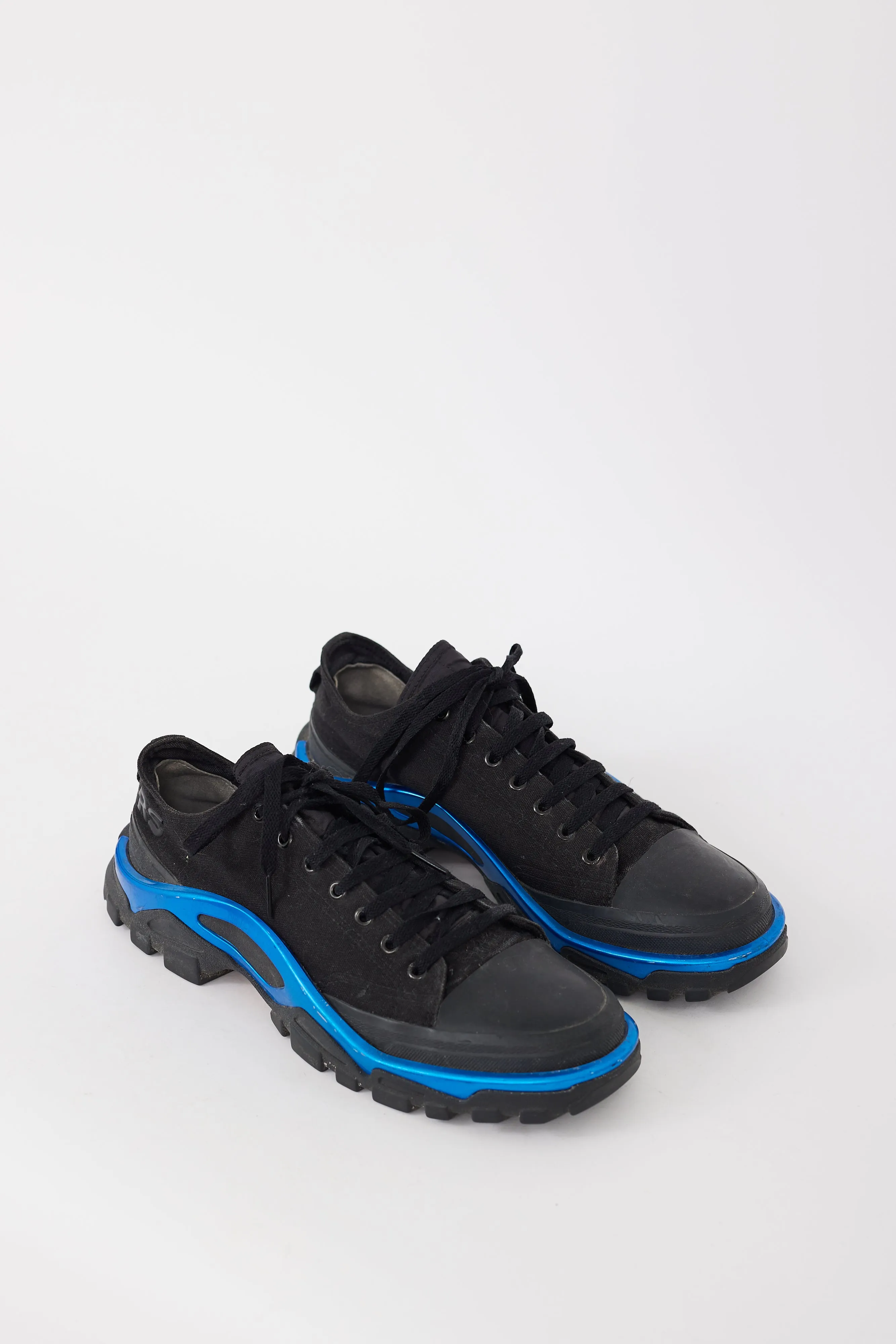 X Adidas Black & Blue Detroit Runner Sneaker