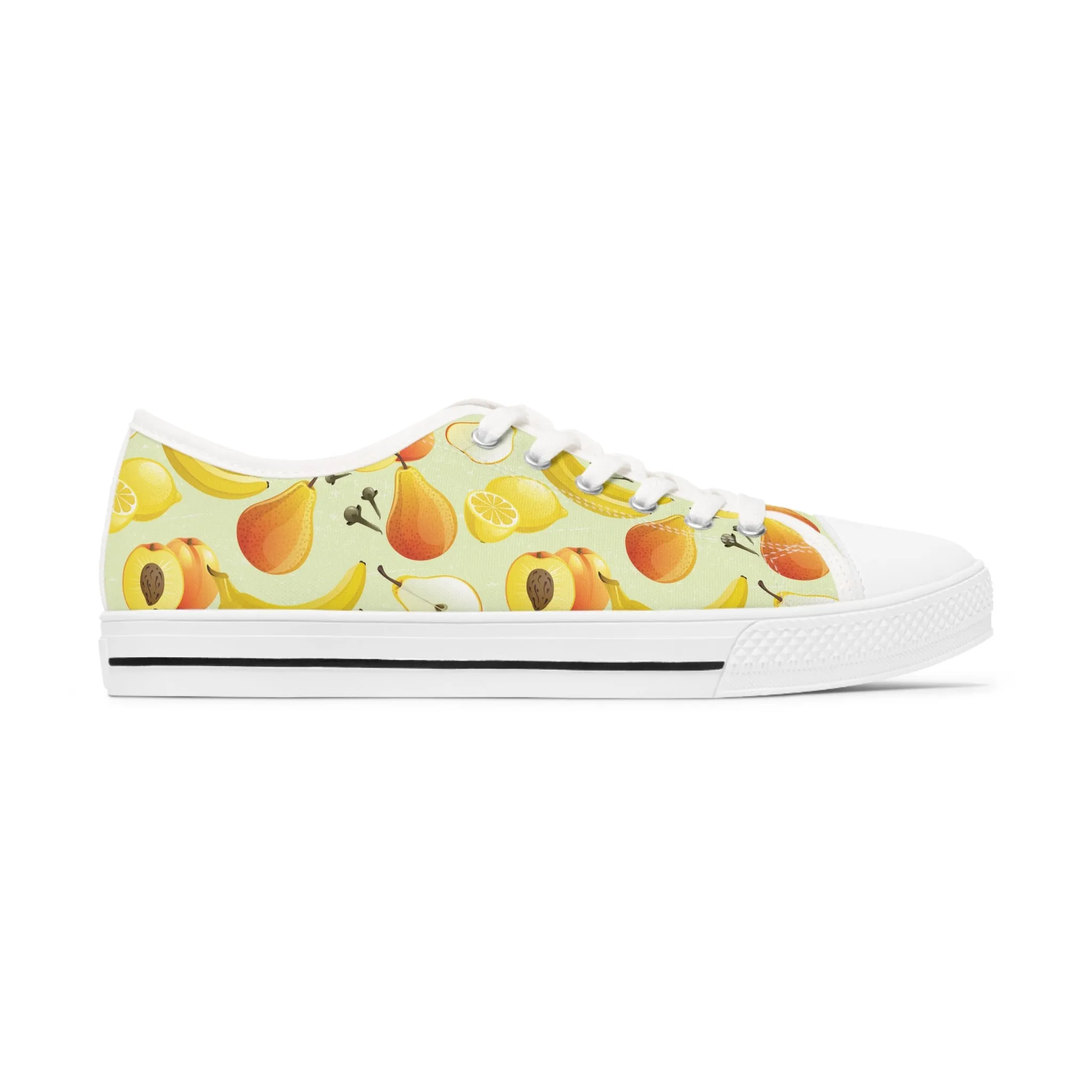 Yellow Fruit Women's Low Top Sneakers